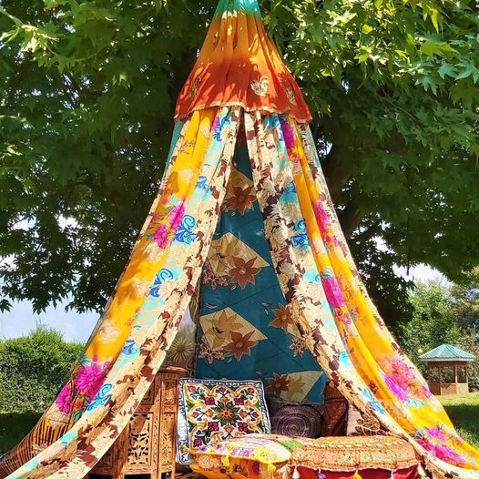 Recycled Sari Tents